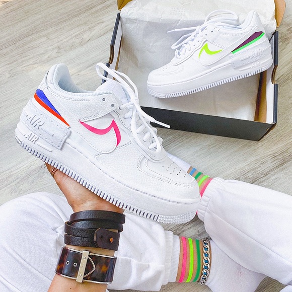 Nike Custom reflective 🌈 air force 1 sneaker - Picture 2 of 4